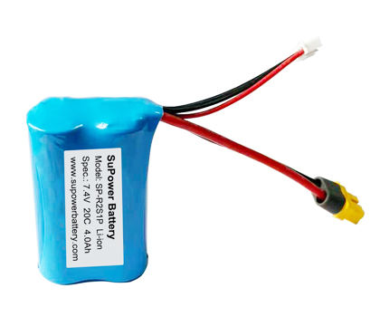 7.4V 20C 4.0AH 21700 Full tab battery high drain RC hobby PACK